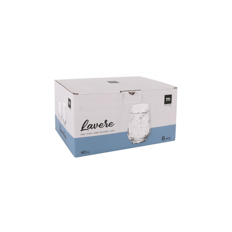 SET 6 VASOS CRISTAL 400CC LAVERE LA...