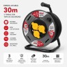 ENROLLADOR DE CABLE PROREEL HEAVY DUTY 30 METROS CABLE 3X2.5MM IP55 ELBAT