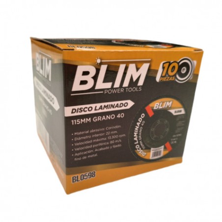 DISCO LAMINADO 115MM GRANO 40 BLIM