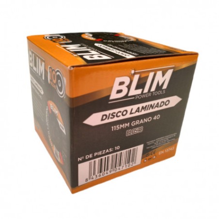 DISCO LAMINADO 115MM GRANO 40 BLIM