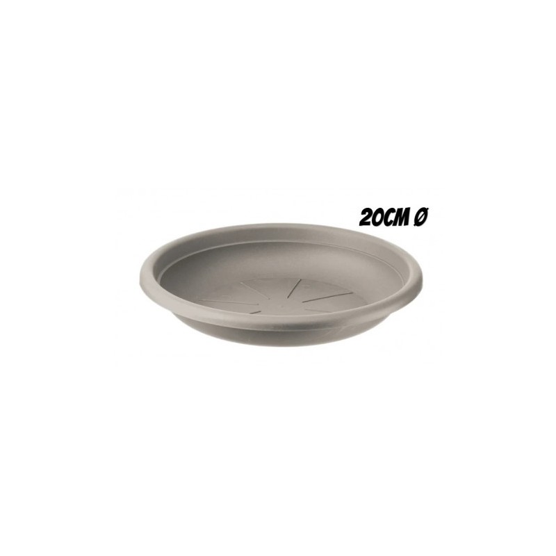 PLATO PARA MACETA 20CM TORTORA ARTPLAST