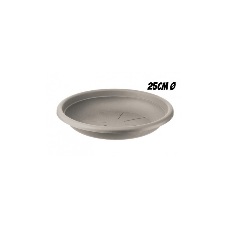 PLATO PARA MACETA 25CM TORTORA ARTPLAST