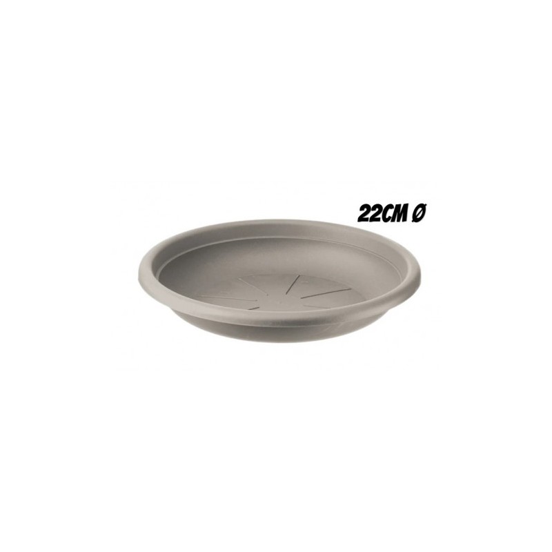 PLATO PARA MACETA 22CM TORTORA ARTPLAST