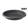 PLATO PARA MACETA 16CM ANTRACITA ARTPLAST