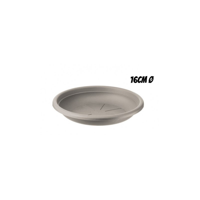 PLATO PARA MACETA 16CM TORTORA ARTPLAST