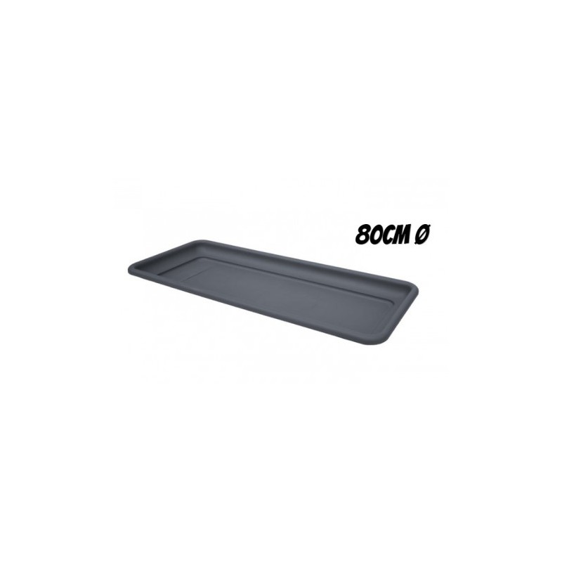 BANDEJA PARA MACETA 80CM ANTRACITA ARTPLAST