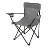 SILLA PLEGABLE DE CAMPING CON POSAVASOS GRIS SUNGARDEN