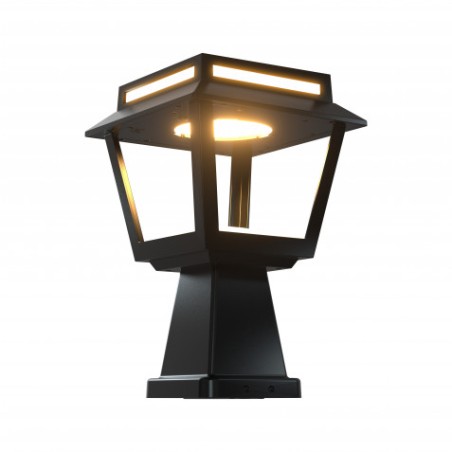 FAROL LED SOLAR 2 EN 1 SERIE PRO TOWER DUO 15W 1600LM 3 TEMPERATURAS ELBAT