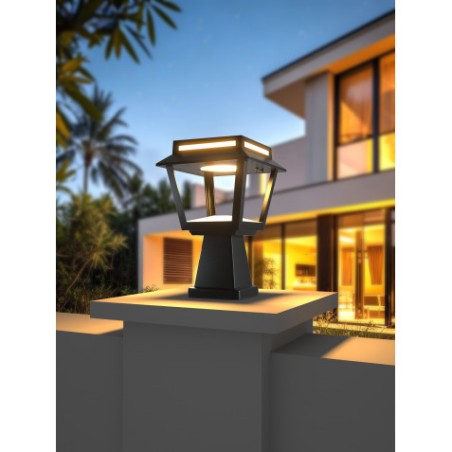 FAROL LED SOLAR 2 EN 1 SERIE PRO TOWER DUO 15W 1600LM 3 TEMPERATURAS ELBAT