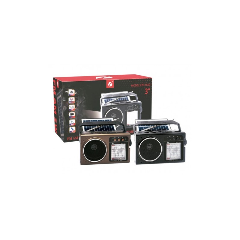 RADIO SOLAR - ALTAVOZ BT | USB | TF |...