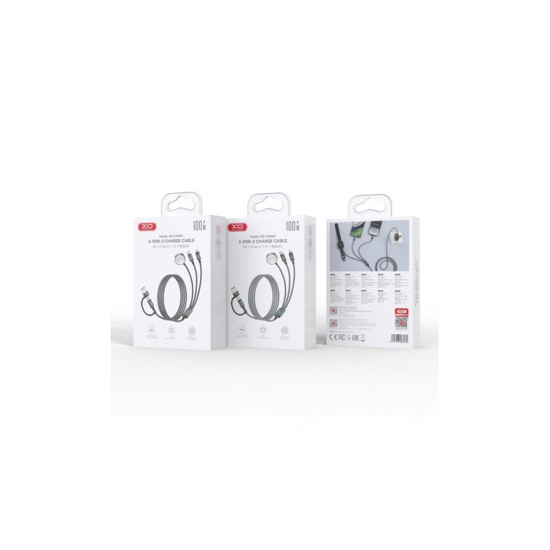 CABLE USB-A/C 3 EN 1 2X USB-C Y...