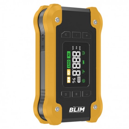 ARRANCADOR BATERIAS 4 EN 1 CON COMPRESOR Y POWERBANK 16.000 MAH BLIM