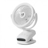 VENTILADOR PORTATIL TIPO CLIP 6" OSCILANTE CON LUZ LED Y BATERÍA MUVIP