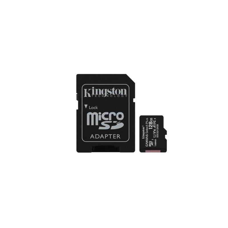 MEMORIA MICRO SD KINGSTON CLASE 10 128GB 100MB/S