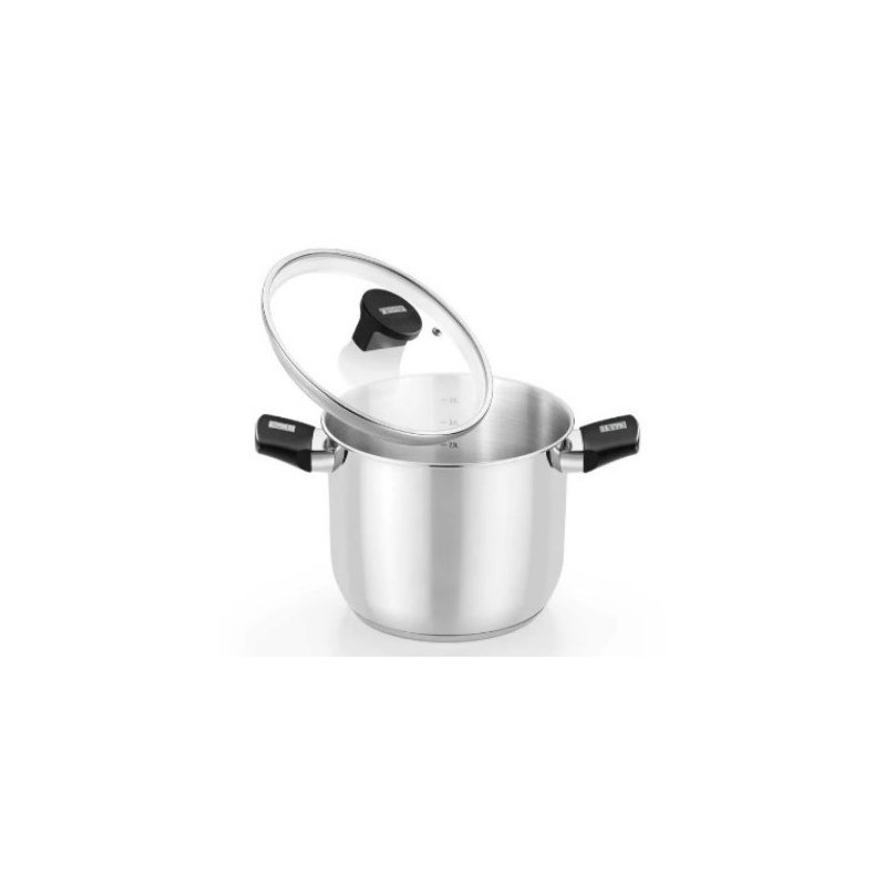 OLLA DE ACERO INOX CON TAPA DE...