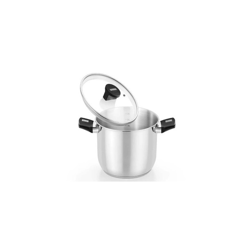 OLLA DE ACERO INOX CON TAPA DE CRISTAL 24CM ELITE MONIX
