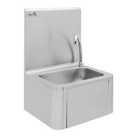 FREGADERO MURAL ACERO INOX PROFESIONAL CON GRIFO Y DISPENSADOR CHEF PRO
