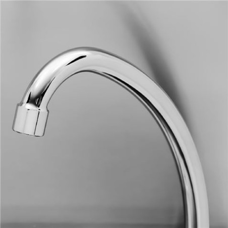 FREGADERO MURAL ACERO INOX PROFESIONAL CON GRIFO Y DISPENSADOR CHEF PRO