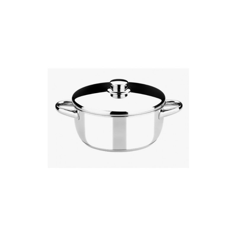 CACEROLA ACERO INOXIDABLE 22CM 3 LITROS OPTIMA CON TAPA ACERO MONIX