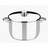 OLLA DE ACERO INOXIDABLE 26CM 8 LITROS OPTIMA CON TAPA ACERO MONIX