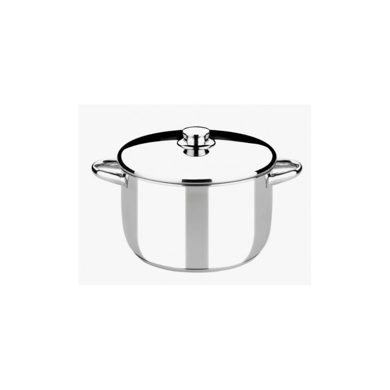 OLLA DE ACERO INOXIDABLE 24CM 6...