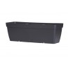 MACETA RECTANGULAR 50CM ANTRACITA CON DEPOSITO DE AGUA ARTPLAST