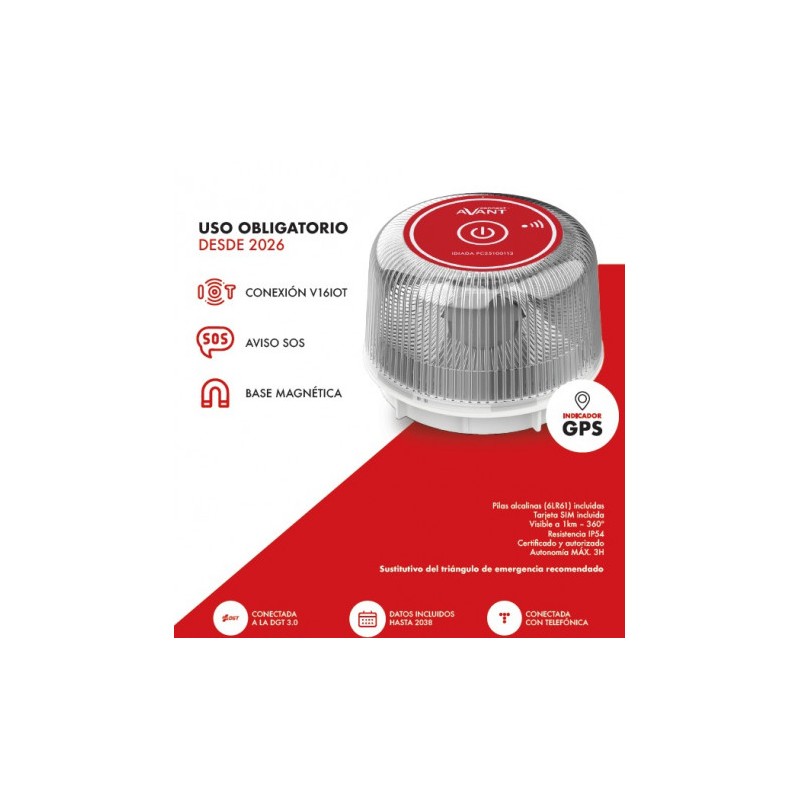 BALIZA V16 GEOLOCALIZADA DGT 3.0 AVANT