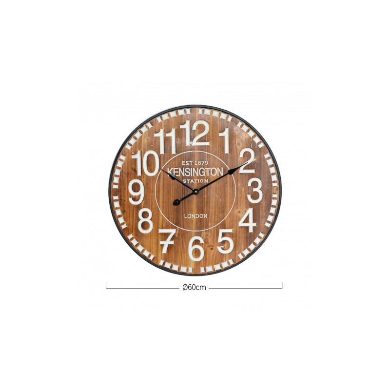 RELOJ DE PARED VINTAGE MADERA OSCURA...