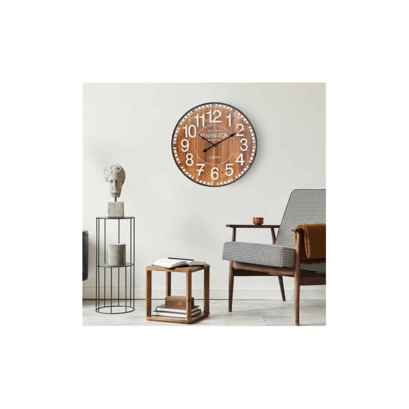 RELOJ DE PARED VINTAGE MADERA OSCURA...