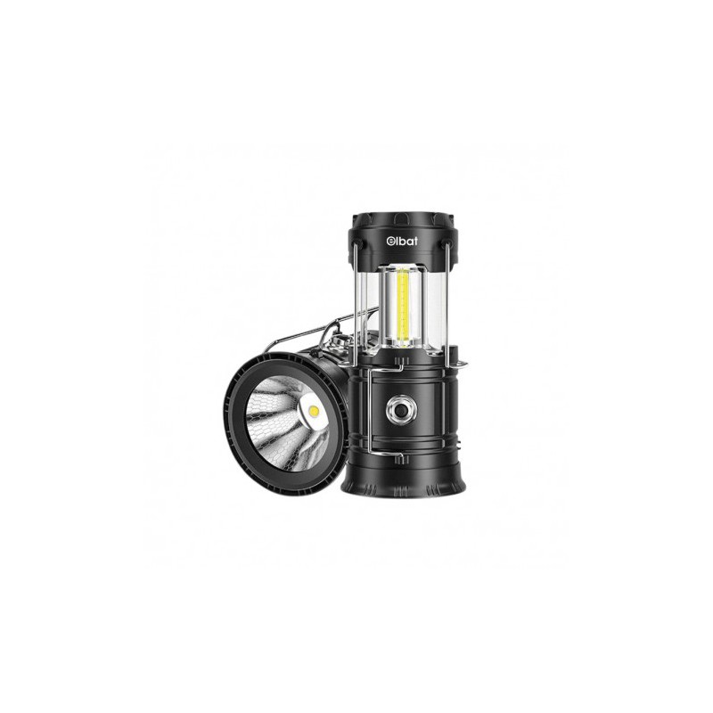 LINTERNA LED CAMPING 2 EN 1 CON GANCHO 280LM ELBAT