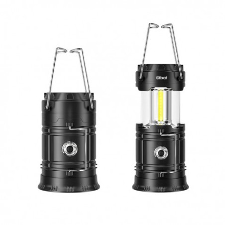 LINTERNA LED CAMPING 2 EN 1 CON GANCHO 280LM ELBAT
