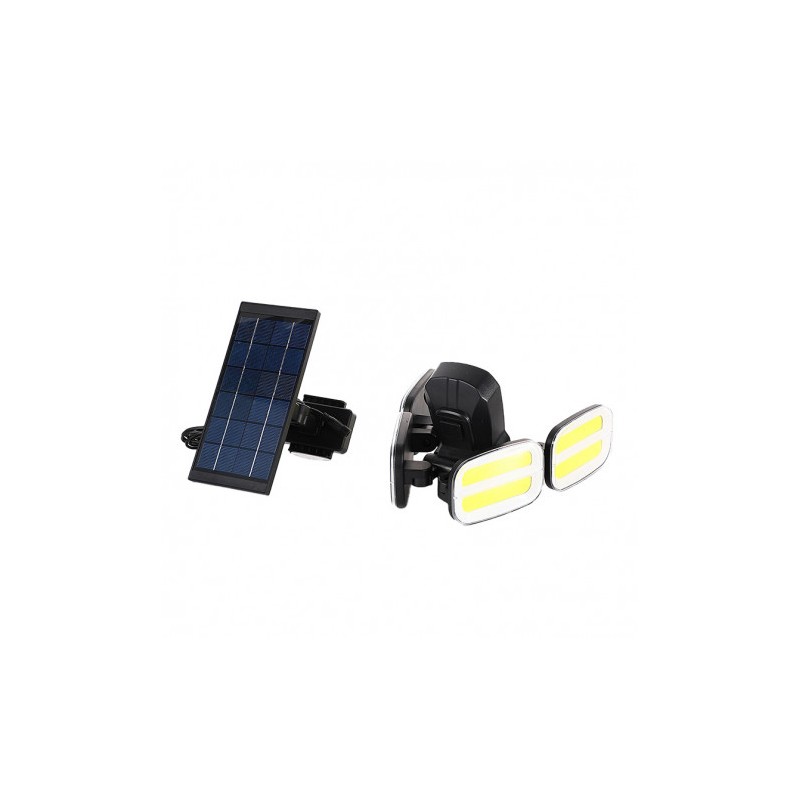 FOCO SOLAR CUÁDRUPLE CON SENSOR 800LM...