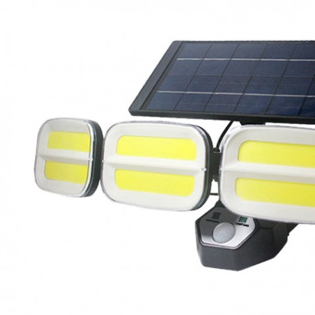 FOCO SOLAR CUÁDRUPLE CON SENSOR 800LM ELBAT