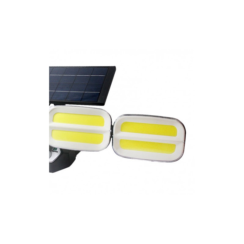 FOCO SOLAR CUÁDRUPLE CON SENSOR 800LM...