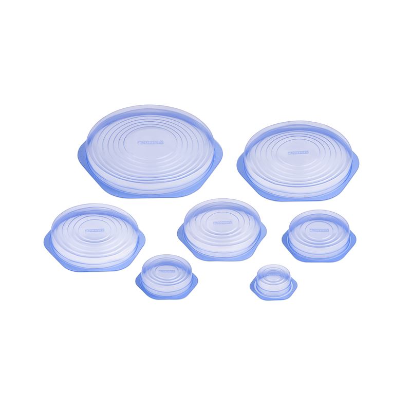 SET 10 TAPAS DE SILICONA PROTECCION ALIMENTOS MONIX - M329015
