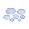 SET 10 TAPAS DE SILICONA PROTECCION ALIMENTOS MONIX - M329015
