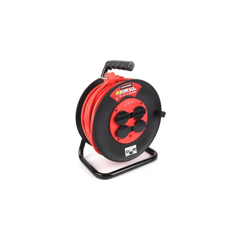 ENROLLADOR DE CABLE 50 METROS CABLE 3X1.5MM MADER