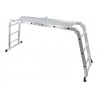 ESCALERA ALUMINIO ARTICULADA 3X4 PLATAFORMA MADER