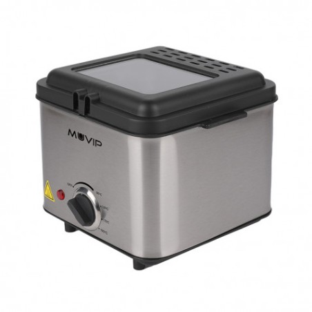 FREIDORA 1.5 LITROS INOXIDABLE 1000W MUVIP