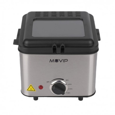 FREIDORA 1.5 LITROS INOXIDABLE 1000W MUVIP