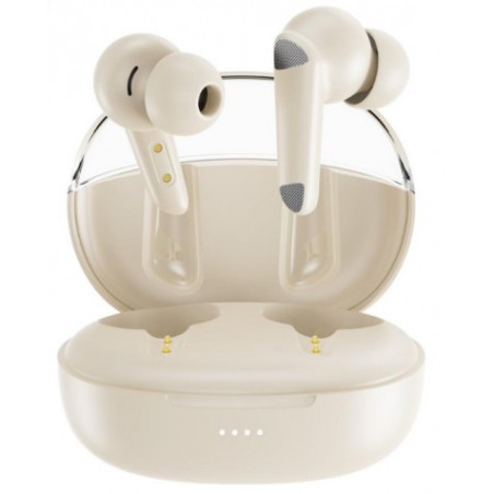 AURICULARES BLUETOOTH TWS CON DOBLE MICRO Y CANCELACION DE RUIDO G22 BEIGE
