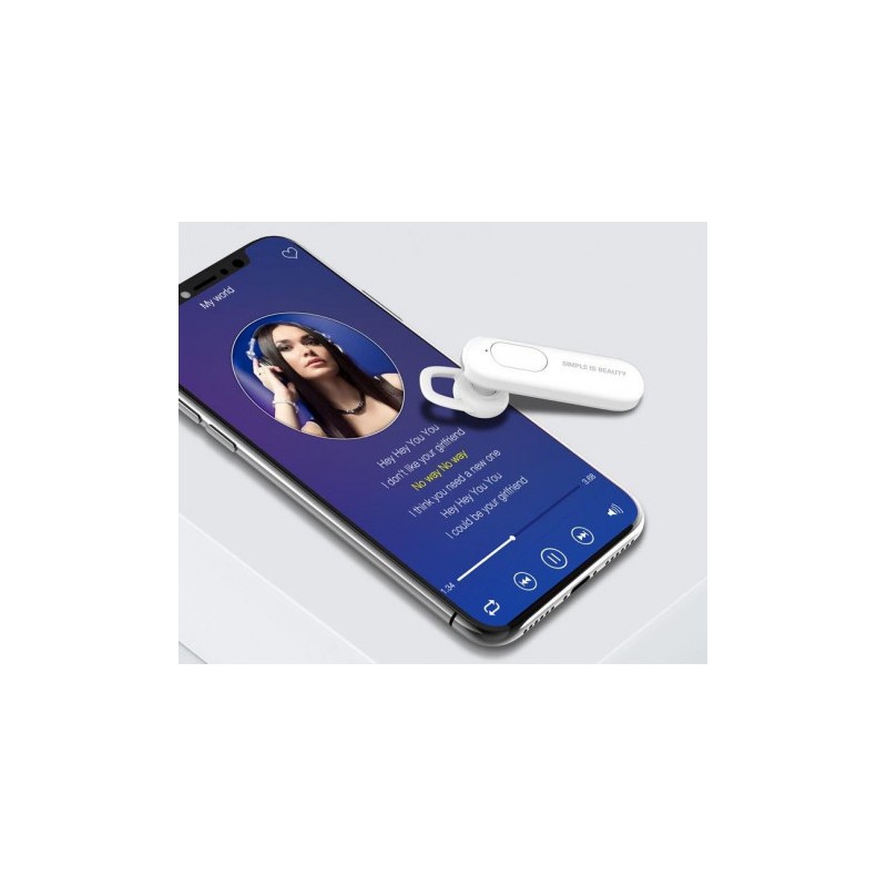 AURICULAR BE4 BLUETOOTH BLANCO XO