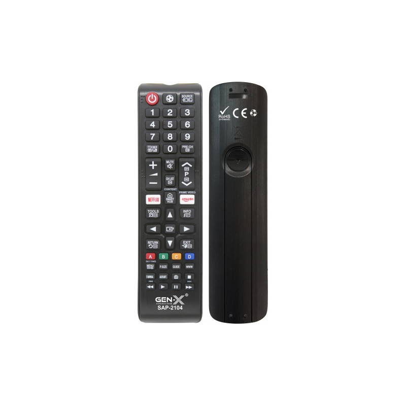 MANDO UNIVERSAL PEQUEÑO PARA TELEVISORES SAMSUNG SAP-2104 GEN-X