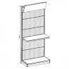 ESTANTERIA / EXPOSITOR DISPLAY 900X450X2200 COLOR NEGRO