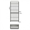 ESTANTERIA / EXPOSITOR DISPLAY 900X450X2200 COLOR NEGRO
