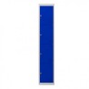TAQUILLA METÁLICA 4 PUERTAS 1800X300X500MM AZUL CROMAD
