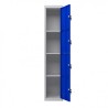 TAQUILLA METÁLICA 4 PUERTAS 1800X300X500MM AZUL CROMAD