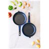 SARTEN TORTILLERO ALUMINIO FUNDIDO 24CM DOBLE TWIN SOLID+ MONIX - M351224-2