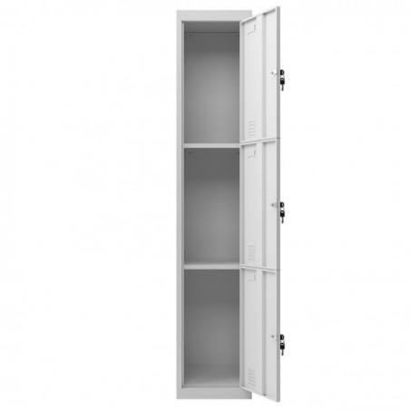 TAQUILLA METÁLICA 3 PUERTAS 1800X300X500MM CROMAD