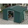 CASETA DE METAL | PUERTAS CORREDERAS 304.5X243X214.5CM (7.4M2) VERDE SUNGAR
